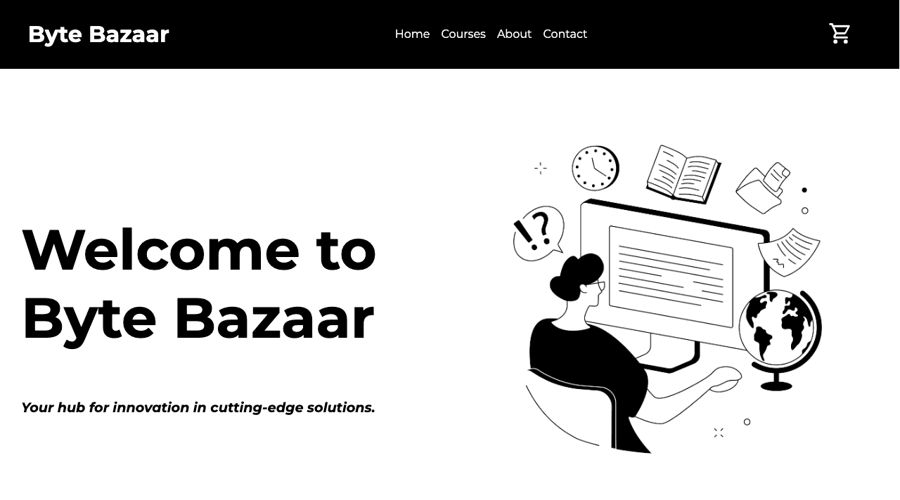 Byte Bazaar Website Screenshot
